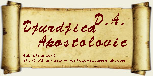 Đurđica Apostolović vizit kartica